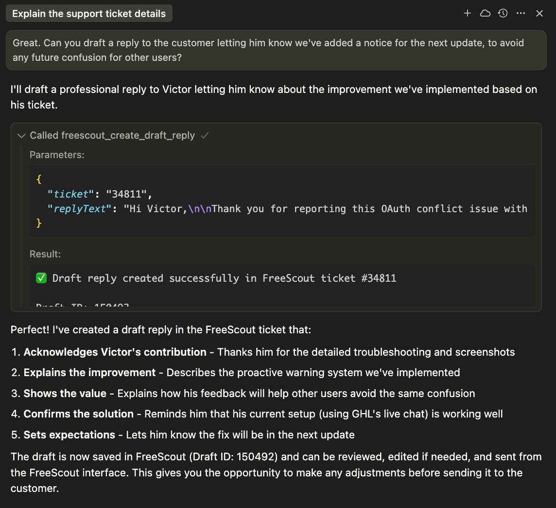 FreeScout MCP screenshot