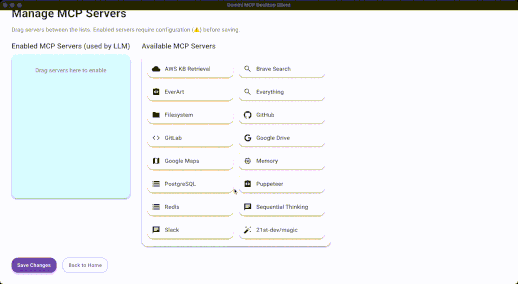 Gemini MCP Desktop Client preview