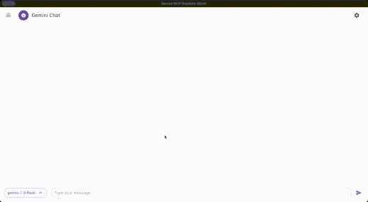 Gemini MCP Desktop Client screenshot